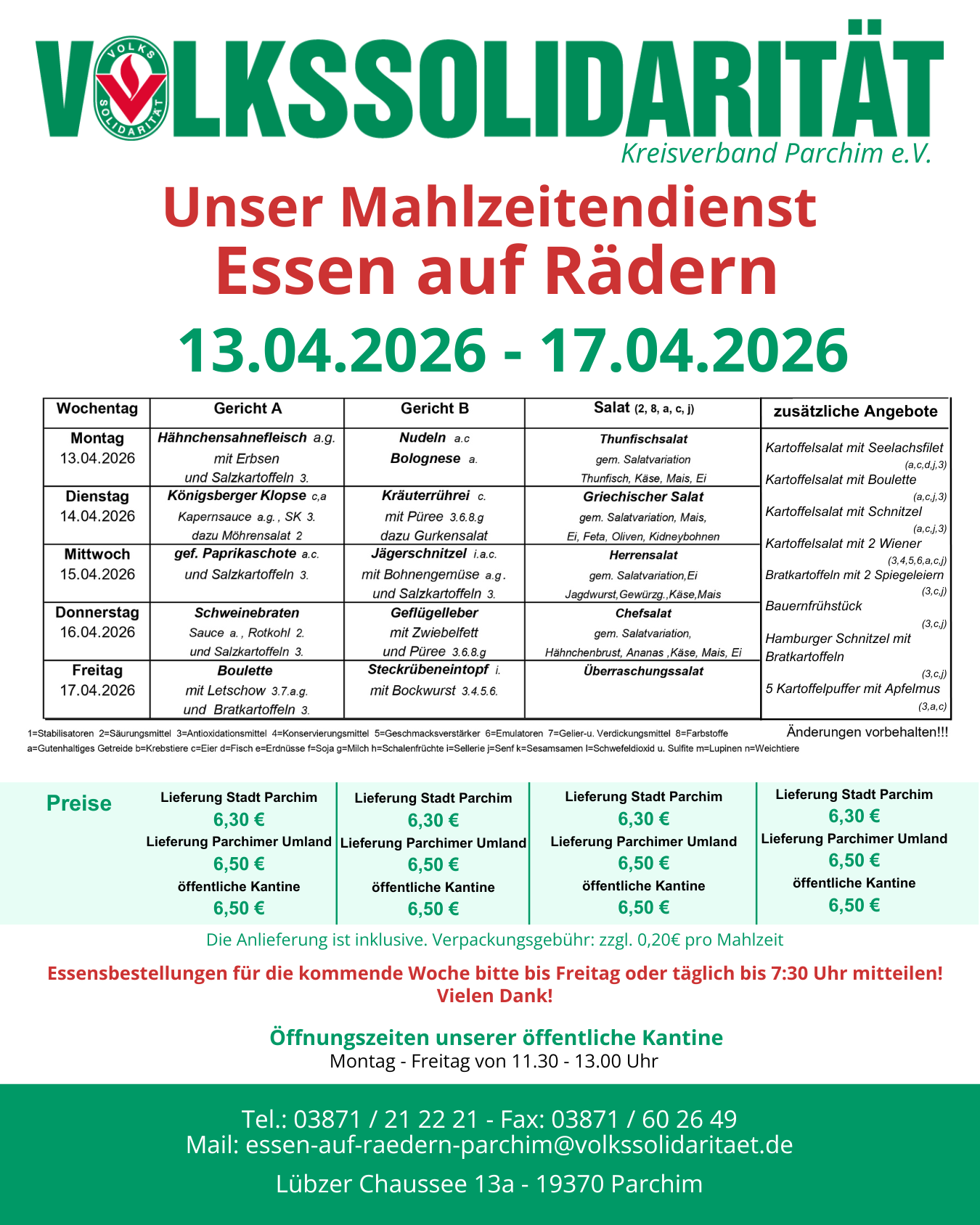 Essenplan
